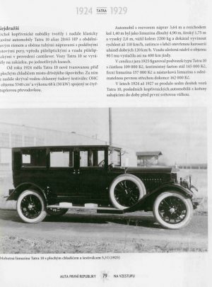Auta první republiky 1918 – 1938