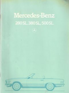 Mercedes-Benz 280SL, 380SL, 500SL
