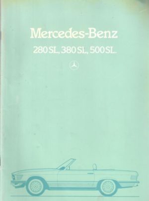 Mercedes-Benz 280SL, 380SL, 500SL