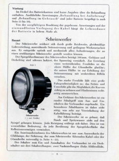 Bosch – Licht für Motorräder (8 watt-Anlage)