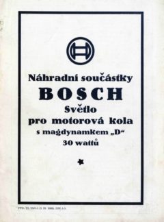 Náhradní součástky Bosch – Světlo pro motorová kola s magdynamem 30 W