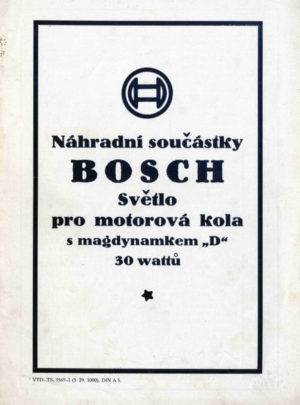 Náhradní součástky Bosch – Světlo pro motorová kola s magdynamem 30 W