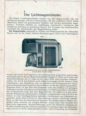 Der Lichtmagnetzünder Bosch D2A