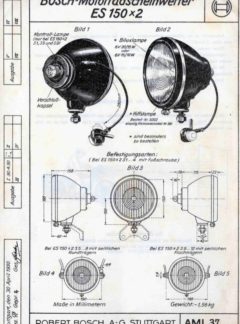 Bosch-Motorradscheinwerfer ES150x2