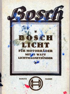 Bosch Licht für Motorräder mit 15 Watt Lichtmagnetzünder