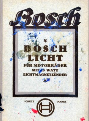 Bosch Licht für Motorräder mit 15 Watt Lichtmagnetzünder