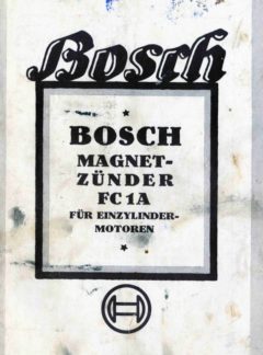 Bosch magnetzünder FC1A für einzylinder motoren