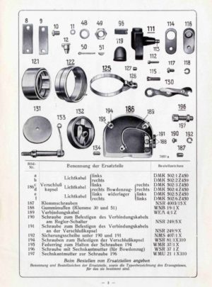 Ersatzteile Bosch Licht für Motorräder mit 30 Watt „D“ Lichtmagnetzünder