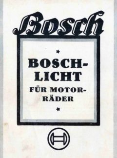 Bosch Licht für Motorräder