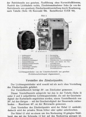 Bosch Lichtmagnet-zünder für Motorräder (30 Watt-anlage)