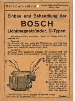Bosch Lichtmagnetzünder D-typen