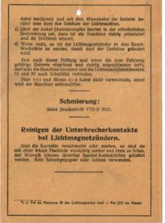 Bosch Lichtmagnetzünder D-typen