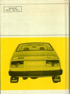 Údržba a opravy vozů Škoda 105, 120, 130, Garde, Rapid