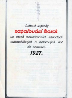 Světové úspěchy zapalování Bosch