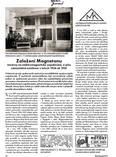 Motor Journal Magneton Motor Journal Magneton