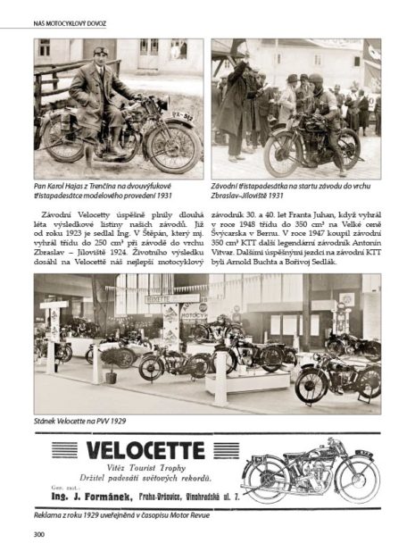 Náš motocyklový dovoz, Prvních 70 let, 1895–1964, Milan Veselý Náš motocyklový dovoz, Prvních 70 let, 1895–1964, Milan Veselý
