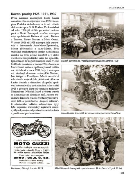 Náš motocyklový dovoz, Prvních 70 let, 1895–1964, Milan Veselý Náš motocyklový dovoz, Prvních 70 let, 1895–1964, Milan Veselý