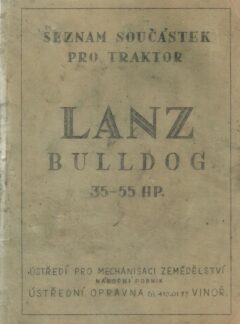 Seznam součástek pro traktor Lanz Bulldog 35-55 hp