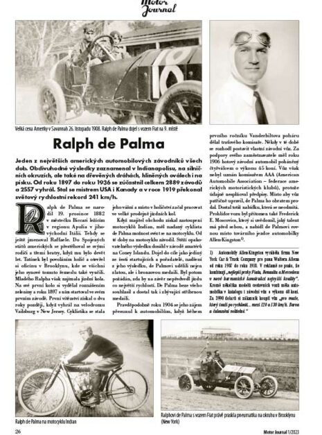 Motor Journal 2023/01 Ralph de Palma Motor Journal 2023/01 Ralph de Palma