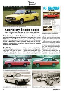 Motor Journal 2023/01 škoda Rapid cabrio
