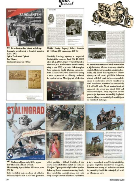 Motor Journal 2023/02 nové knihy za volantem bez bázně a chikany stalingrad hošťálek dvořák Motor Journal 2023/02 nové knihy za volantem bez bázně a chikany stalingrad hošťálek dvořák