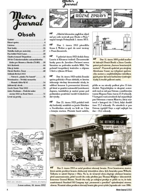 Motor Journal 2023/02 obsah Motor Journal 2023/02 obsah