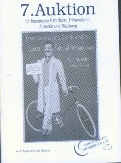 7. auktion für historische Fahrräder, Hilfsmotoren, Zubehör und Werbung