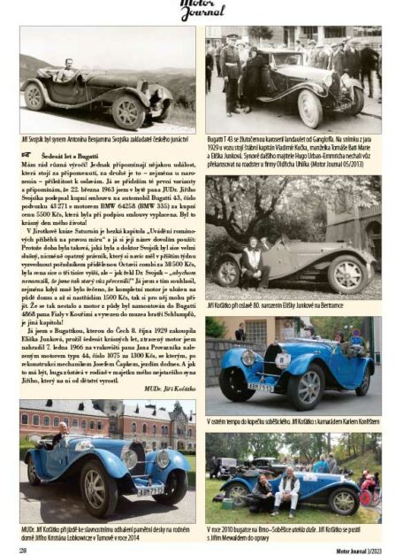 Motor Journal 2023/03 Bugatti 43 Koťátko Motor Journal 2023/03 Bugatti 43 Koťátko