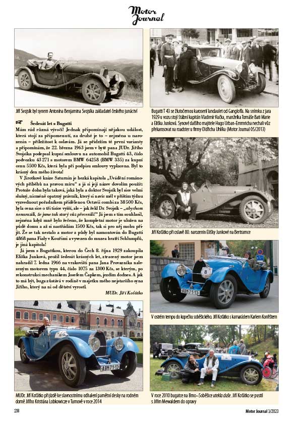 Motor Journal 2023/03 Bugatti 43 Koťátko