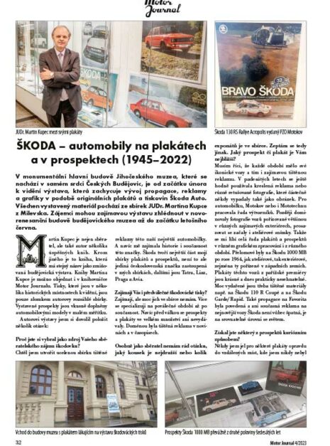 Motor Journal 04/2023 Výstava historických automobilů a motocyklů značky Laurin & Klement a Škoda Motor Journal 04/2023 Výstava historických automobilů a motocyklů značky Laurin & Klement a Škoda