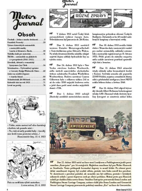 Motor Journal 04/2023 obsah Motor Journal 04/2023 obsah