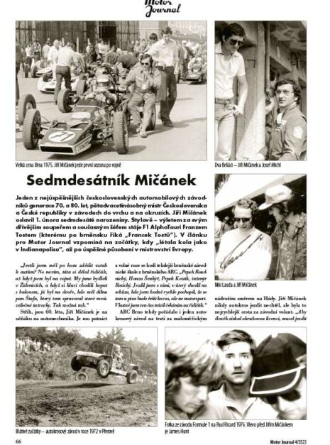 Motor Journal 04/2023 Jiří Mičánek Motor Journal 04/2023 Jiří Mičánek