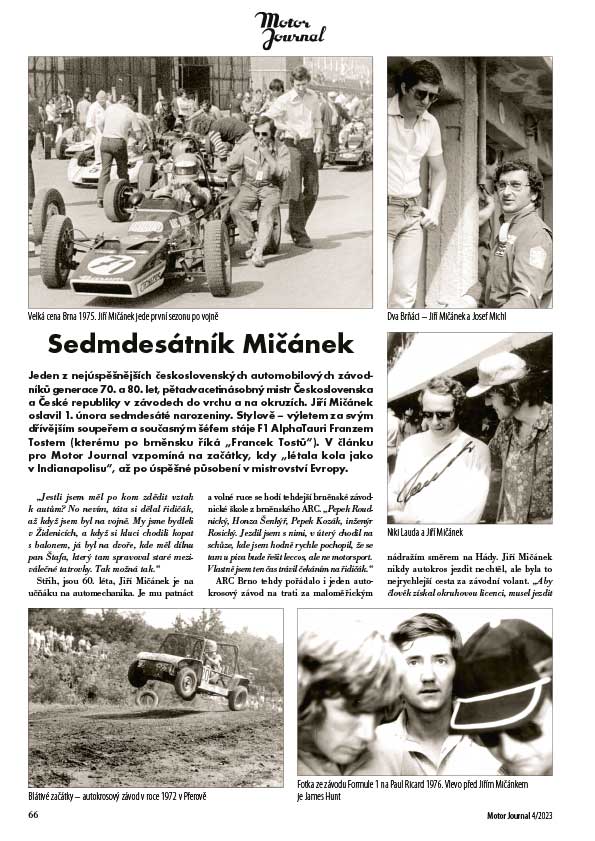 Motor Journal 04/2023 Jiří Mičánek