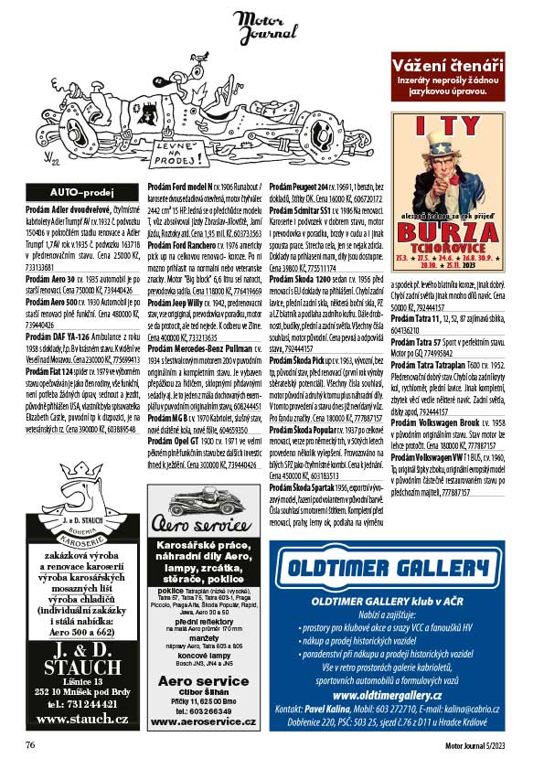 Motor Journal 5/2003 inzerce