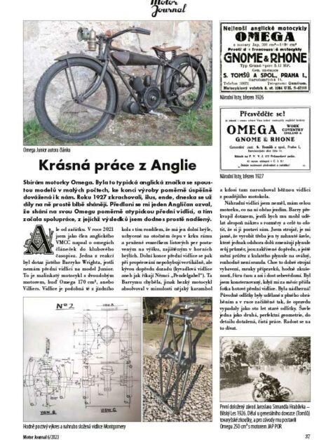 Motor Journal 6/2023 Krásná práce z Anglie Motor Journal 6/2023 Krásná práce z Anglie