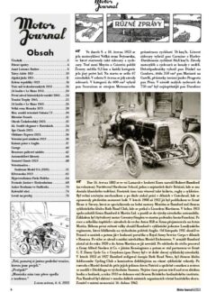 Motor Journal 6/2023 obsah