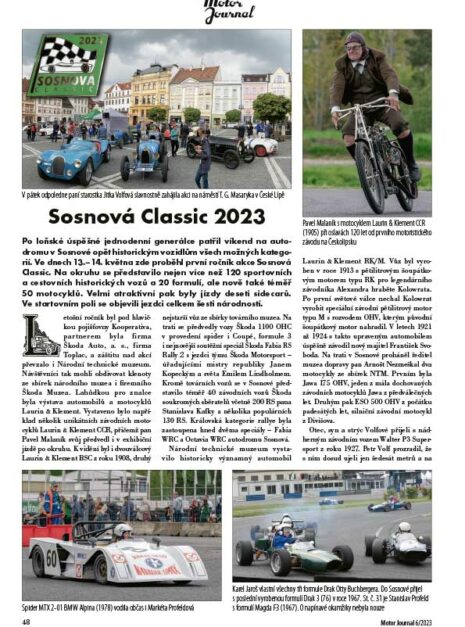 Motor Journal 6/2023 Sosnová Classic Motor Journal 6/2023 Sosnová Classic