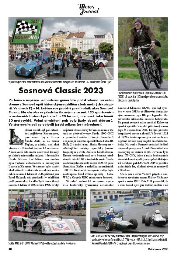 Motor Journal 6/2023 Sosnová Classic