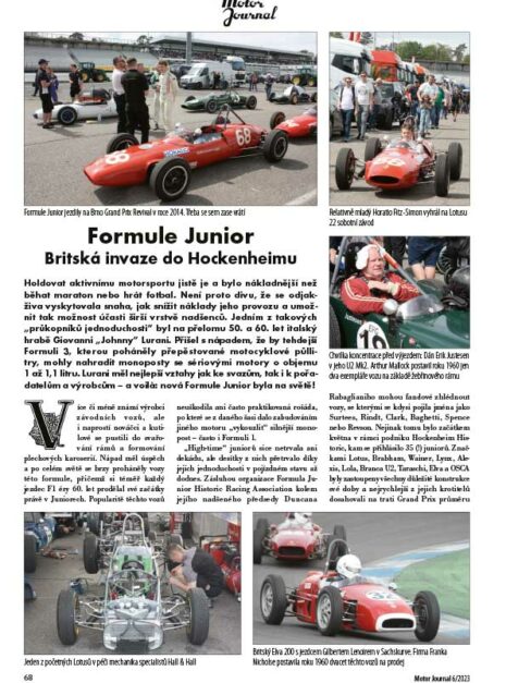 Motor Journal 6/2023 Formule Junior Motor Journal 6/2023 Formule Junior