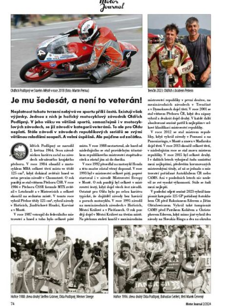 MJ_2024_02-74 Motor Journal 02-2024 Oldřich Podlipný