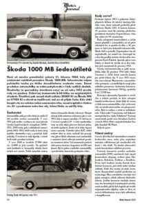 Motor Journal 03/2024 Škoda 1000 MB