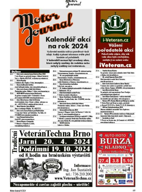 MJ_2024_04-69 Motor Journal 04/2024 kalendář akcí