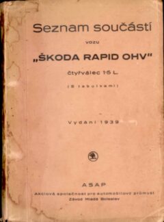 Seznam součástí vozu „Škoda Rapid OHV“