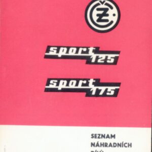 ČZ sport 125, sport 175 - Seznam náhradních dílů