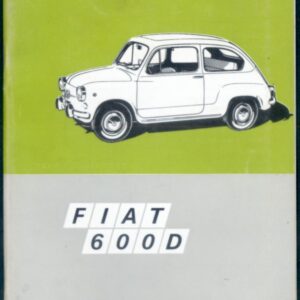 Fiat 600 D - Obsluha a údržba