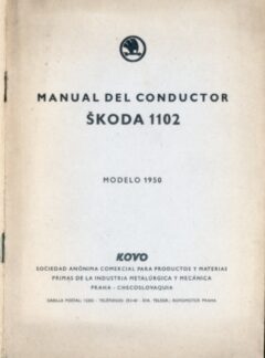 Manual del conductor Škoda 1102